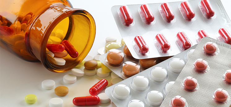 Piller med antibiotika